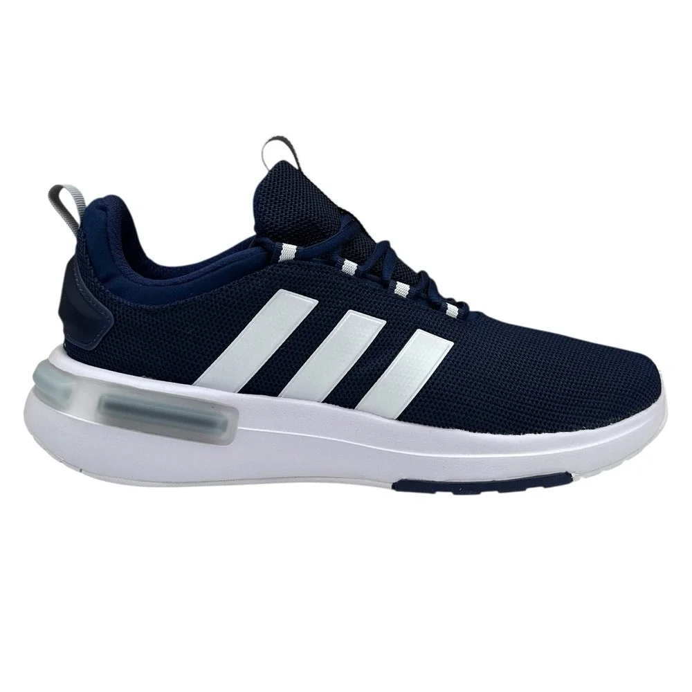 adidas Racer TR23 Mens Running Shoes Size 10.5 Navy Blue White Athletic Comfort